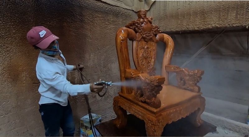 Sơn PU bóng mờ 100%