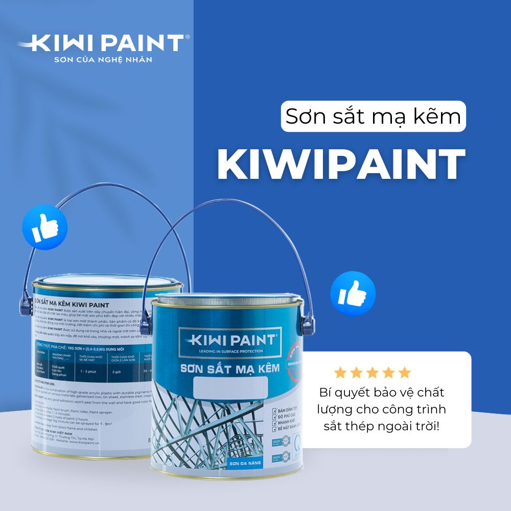 Kiwi Paint là thương hiệu đáng tin cậy, chuyên cung cấp các dòng sơn kim loại bền đẹp