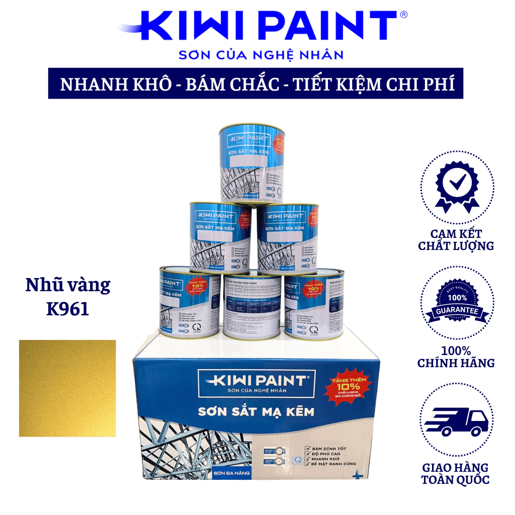 Sơn sắt màu vàng
