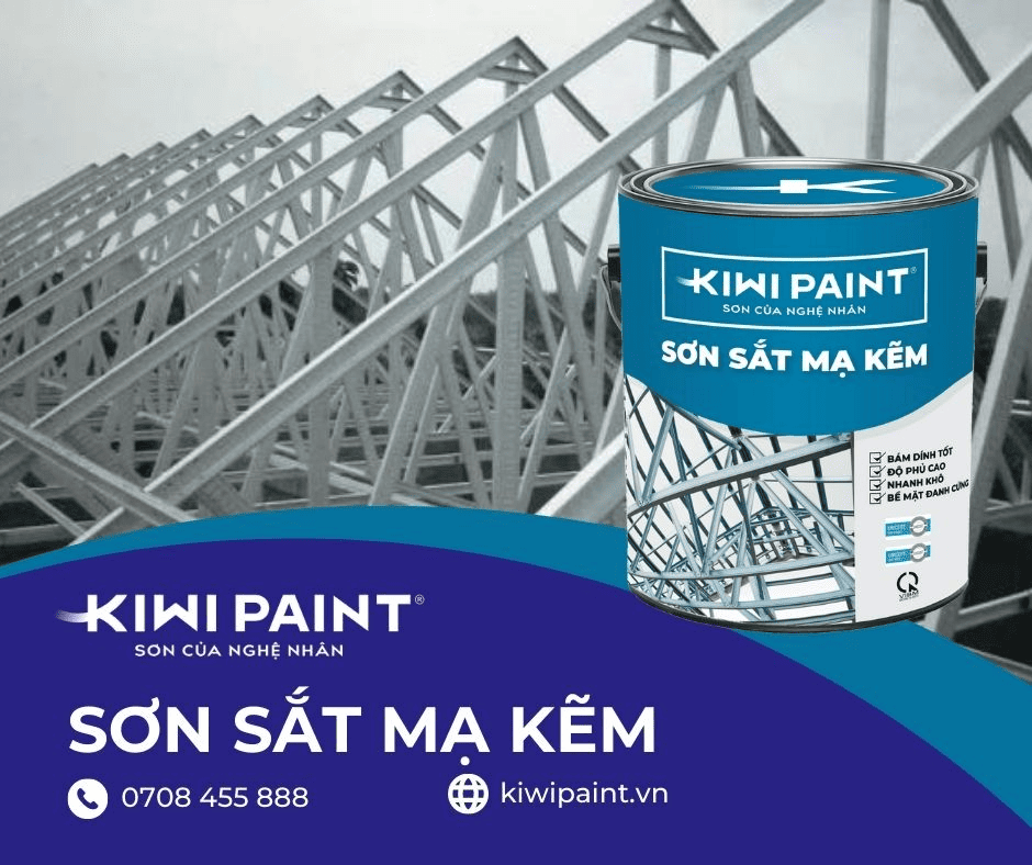 Sơn sắt mạ kẽm Kiwi Paint