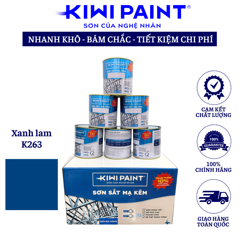 Sơn sắt mạ kẽm Kiwi Paint
